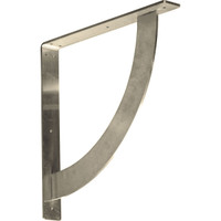2"W x 16"D x 16"H Bulwark Bracket, Stainless Steel