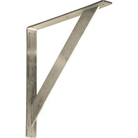 2"W x 18"D x 18"H Traditional Bracket, Stainless Steel