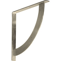 2"W x 20"D x 20"H Bulwark Bracket, Stainless Steel