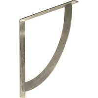 2"W x 24"D x 24"H Bulwark Bracket, Stainless Steel