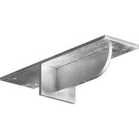 3"W x 10"D x 2"H Heaton Hidden Support Bracket with 6" Support Depth, Steel