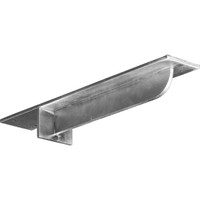 3"W x 16"D x 2"H Heaton Hidden Support Bracket with 12" Support Depth, Steel