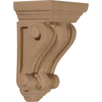 2 1/4"W x 2 1/4"D x 4 1/4"H Devon Traditional Wood Corbel
