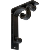 2"W  x 5 1/2"D x 8"H Attica Triple, Wrought Iron Bracket, (Triple center brace)
