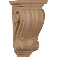 3 1/2"W x 4"D x 7"H Small Classical Corbel, Cherry