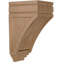 5"W x 6"D x 10 1/2"H Medium San Juan Wood Corbel, Paint Grade