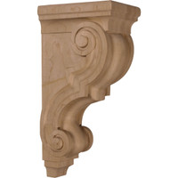5"W x 6 3/4"D x 14"H Large Traditional Wood Corbel, Walnut