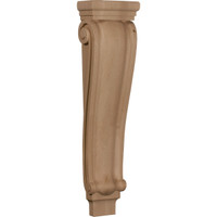 6 1/4"W x 3"D x 22"H Large Traditional Pilaster Corbel, Cherry