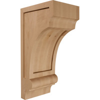 5 1/2"W x 7"D x 14"H Diane Recessed Wood Corbel, Maple