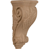 5"W x 7"D x 14"H Large Grape Corbel, Cherry