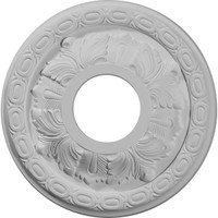 11 3/8"OD x 3 5/8"ID x 1 1/8"P Leaf Ceiling Medallion