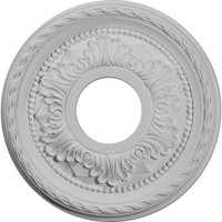 11 3/8"OD x 3 5/8"ID x 7/8"P Palmetto Ceiling Medallion