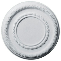 12 5/8"OD x 6"ID x 1 1/8"P Federal Roped Small Ceiling Medallion