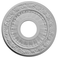 12 1/8"OD x 3 5/8"ID x 7/8"P Nadia Ceiling Medallion