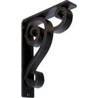 2"W  x 7 1/2"D x 10"H Devon Triple, Wrought Iron Bracket, (Triple center brace)