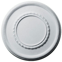 17 3/8"OD x 7 3/4"ID x 1 1/8"P Federal Roped Large Ceiling Medallion
