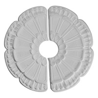 18 1/2"OD x 3 5/8"ID x 7/8"P Flower Ceiling Medallion, Two Piece