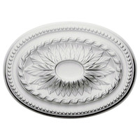 18 1/2"W x 13 1/2"H x 1 7/8"P Saverne Ceiling Medallion