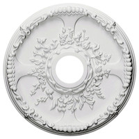 18"OD x 3 1/2"ID x 1 3/8"P Antioch Ceiling Medallion
