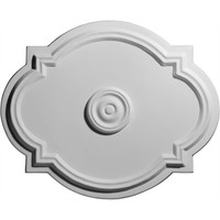 21 1/4"W x 17 3/8"H x 7/8"ID x 1"P Waltz Ceiling Medallion