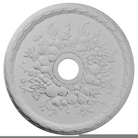 22 5/8"OD x 3 5/8"ID x 5/8"P Grape Ceiling Medallion