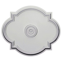 24"W x 20 1/2"H x 1 1/8"P Waltz Ceiling Medallion