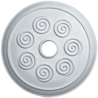 25 1/4"OD x 4"ID Spiral Ceiling Medallion