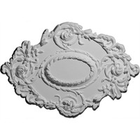 30 3/8"W x 20 3/4"H x 1"P Kinsley Flowing Leaf Ceiling Medallion
