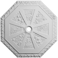 29 1/8"OD x 2 1/4"ID x 1 1/8"P Spring Octagonal Ceiling Medallion (Fits Canopies up to 3")