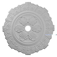 33 1/4"OD x 3 5/8"ID x 1"P Scroll Medallion
