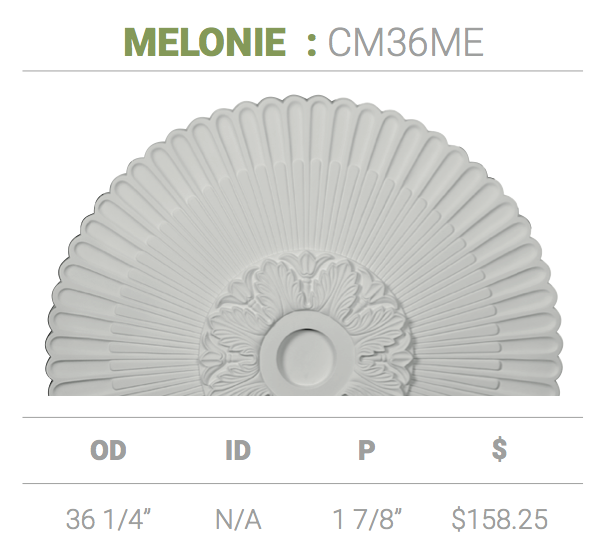 Ceiling Medallion Cm36me Melonie