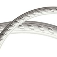 26 3/4"OD x 23 1/2"ID x 1 5/8"W x 3/4"P Medway Ceiling Ring (1/4 of complete circle)