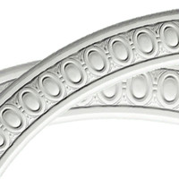 42"OD x 36"ID x 3"W x 3/4"P Egg and Dart Ceiling Ring (1/4 of complete circle)