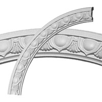 23 3/4"OD x 19 3/4"ID x 2"W x 3/4"P Egg and Dart Ceiling Ring (1/4 of complete circle)