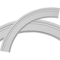 29 3/4"OD x 23 3/4"ID x 3"W x 3/8"P Monique Ceiling Ring (1/4 of complete circle)