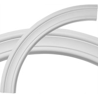 36 1/2"OD x 30 1/4"ID x 3 1/8"W x 3/4"P Pierced Ceiling Ring (1/4 of complete circle)