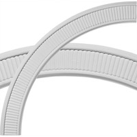 39 1/2"OD x 33 1/4"ID x 3 1/8"W x 5/8"P Nevio Ceiling Ring (1/4 of complete circle)