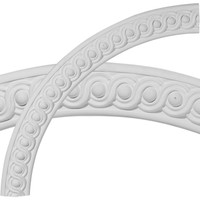 40 1/4"OD x 34"ID x 3 1/8"W x 3/4"P Hillsborough Running Coin Ceiling Ring (1/4 of complete circle)