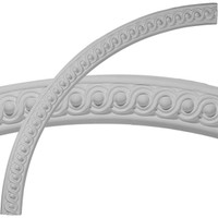 57 1/4"OD x 53 3/4"ID x 1 3/4"W x 1 1/4"P Seville Bead & Barrel Ceiling Ring (1/4 of complete circle)