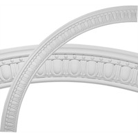 59"OD x 51 3/4"ID x 3 5/8"W x 1"P Artis Egg and Dart Ceiling Ring (1/4 of complete circle)