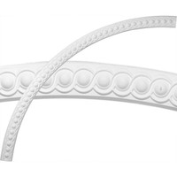 63 1/2"OD x 59"ID x 2 1/4"W x 3/4"P Hillsborough Running Coin Ceiling Ring (1/4 of complete circle)