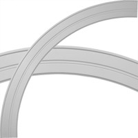 87 1/2"OD x 79 1/4"ID x 4 1/8"W x 1 1/2"P Legacy Ceiling Ring (1/4 of complete circle)