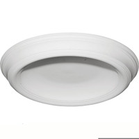37 3/8"OD x 26 1/2"ID x 4"D Traditional Smooth Surface Mount Ceiling Dome