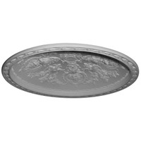 57 1/8"OD x 49 5/8"ID x 8 3/8"D, Vaduz Ceiling Dome, 3 3/4"W Trim (50"Diameter x 9"D Rough Opening)