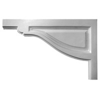 8"W x 5"H x 1/2"D Small Traditional Stair Bracket, Left