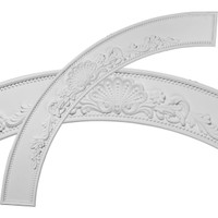78 1/8"OD x 64 7/8"ID x 6 5/8"W x 1"P Shell Ceiling Ring (1/4 of complete circle)