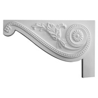 11"W x 7"H x 5/8"D Large Pearl Stair Bracket, Left