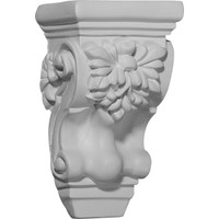 3 5/8"W x 2 1/2"D x 6 1/8"H Small Scroll Corbel