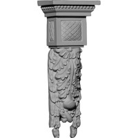 4 1/4"W x 2 1/2"D x 10 7/8"H Hampshire Large Drop Corbel