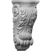 5 1/2"W x 3 7/8"D x 11 3/4"H Bremen Acanthus Corbel